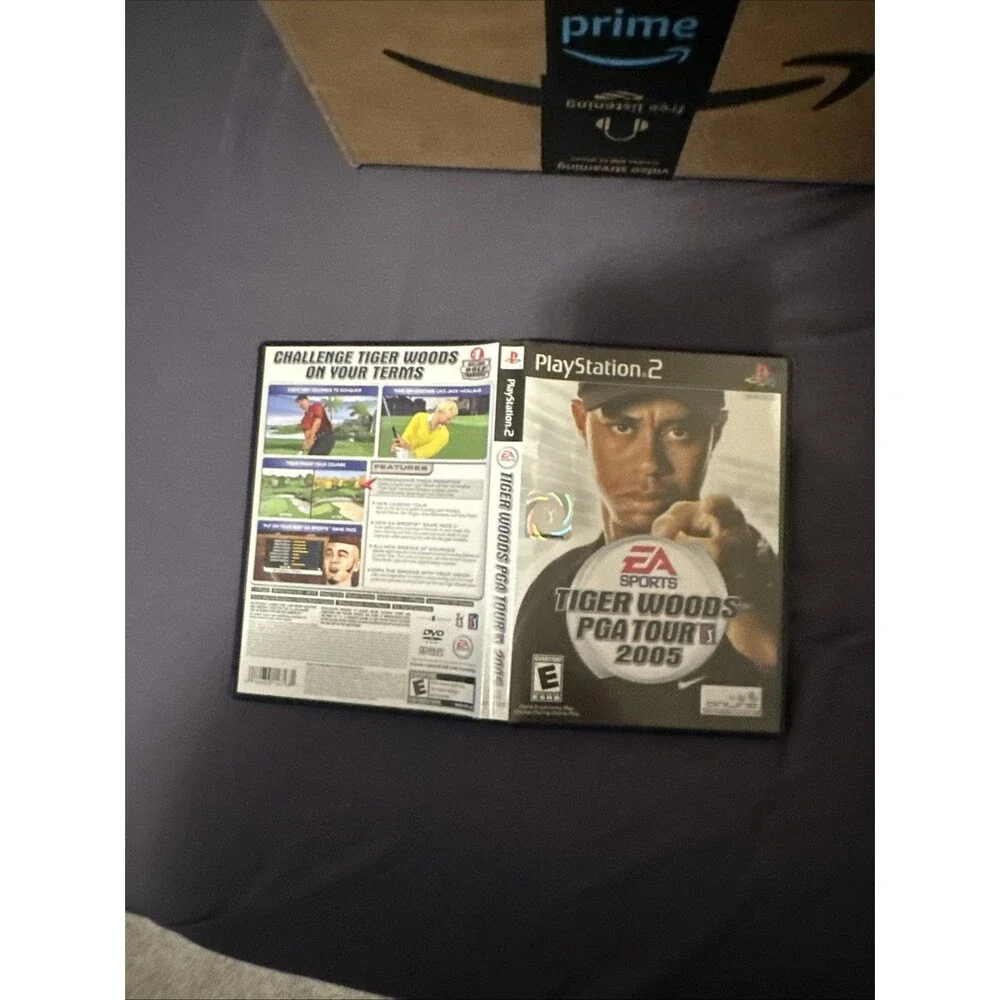Tiger Woods PGA Tour 2005 For PlayStation 2 CASE AND MANUAL ONLY